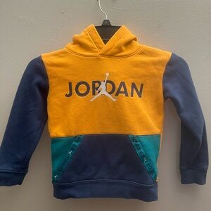 Air Jordan Boys Hoodie Sweatshirt Pullover Color Block Y2K Kids Clothes Size 3/4